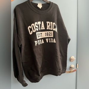 Costa Rica pull over. Size M. *wrinkled bc folded up*